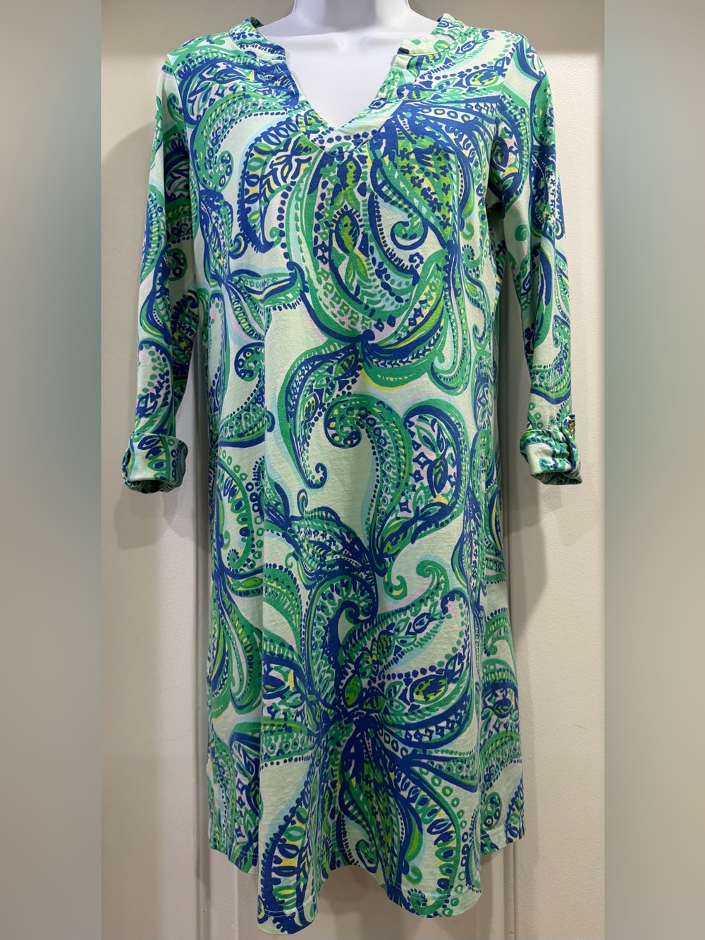 Lilly Pulitzer Rossmore Paisley Cotton Dress Size Small